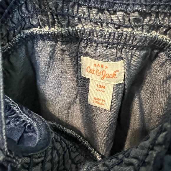 Cat & Jack Baby Girl Denim Bubble - Picture 4 of 6